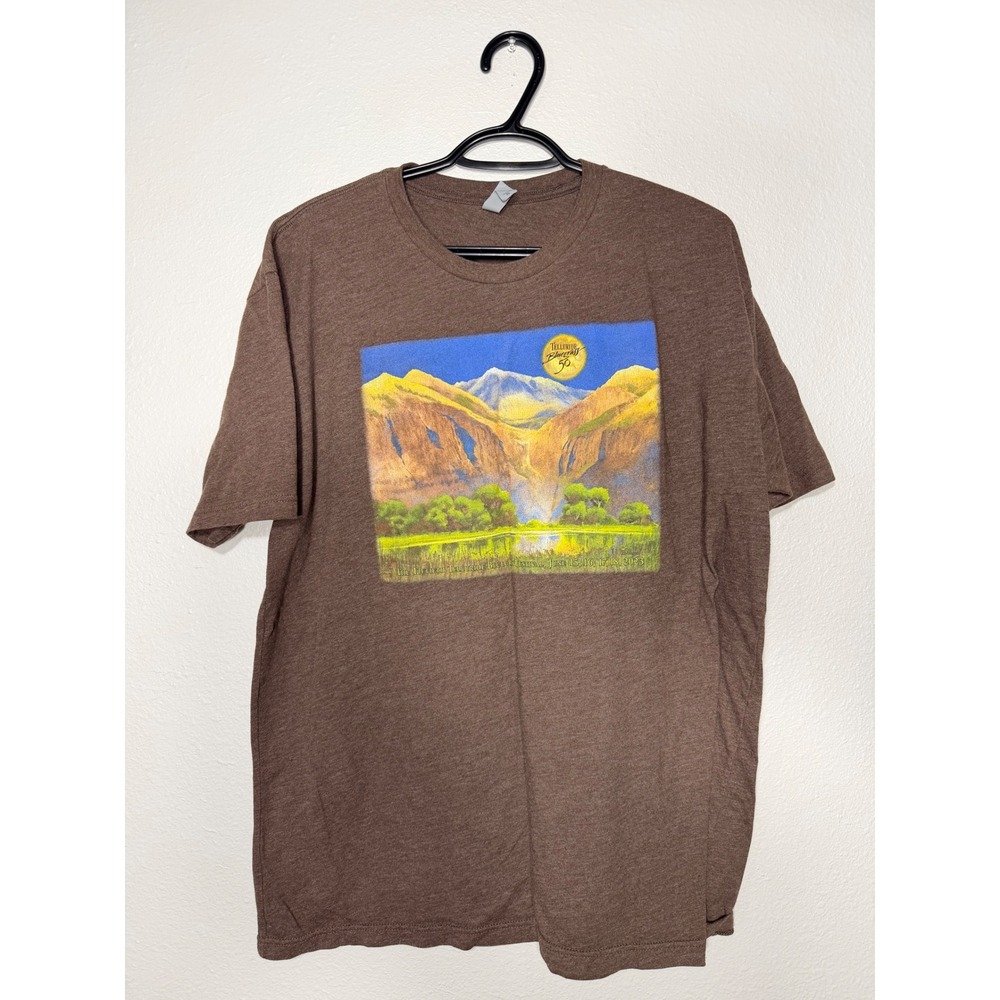 Telluride Bluegrass Festival 50th Anniversary 2023 T-Shirt Brown Mens XL